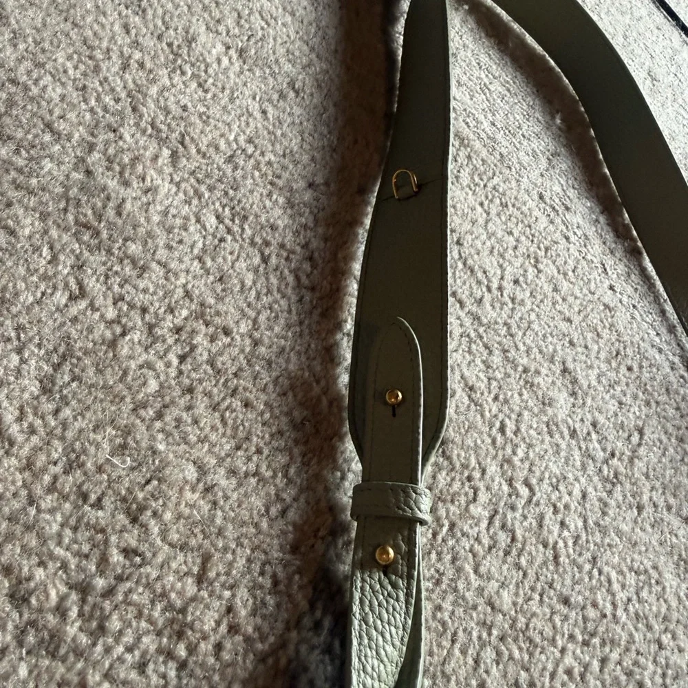 Songmont Luna Pebbled Leather Hobo Bag - Light Sage